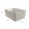 Curver® Jute Cream Plastic Storage Basket Organizer